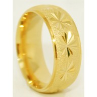 Aliança em Ouro Amarelo 18K  Personalizado Trabalhado.